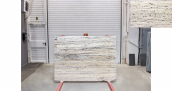 Травертин Travertine Silver Light VC / Травертин Сильвер Лайт VC 20 мм / Размер 2100 x 1200 x 20 / Партия Б / Блок 184 / Слэб 44 - фото 5