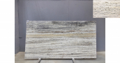 Травертин Travertine Silver Light VC / Травертин Сильвер Лайт VC 20 мм / Размер 3120 x 1600 x 20 / Партия В* / Блок 184 / Слэб 46 - фото 8