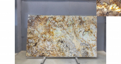 Кварцит Patagonia Crystal Gold / Кварцит Патагония Кристал Голд 20 мм / Размер 3250 x 1920 x 20 / Партия Д* / Блок 227 / Слэб 40 - фото 2