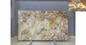 Кварцит Patagonia Crystal Gold / Кварцит Патагония Кристал Голд 20 мм / Размер 3250 x 1920 x 20 / Партия Д* / Блок 227 / Слэб 40 - фото 3