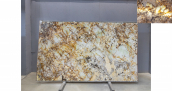 Кварцит Patagonia Crystal Gold / Кварцит Патагония Кристал Голд 20 мм / Размер 3250 x 1920 x 20 / Партия Д* / Блок 227 / Слэб 40 - фото 6