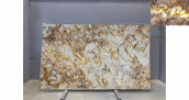 Кварцит Patagonia Crystal Gold / Кварцит Патагония Кристал Голд 20 мм / Размер 3250 x 1920 x 20 / Партия Д* / Блок 227 / Слэб 40 - фото 12