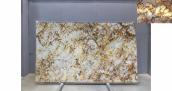 Кварцит Patagonia Crystal Gold / Кварцит Патагония Кристал Голд 20 мм / Размер 3250 x 1920 x 20 / Партия Д* / Блок 227 / Слэб 40 - фото 13