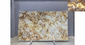 Кварцит Patagonia Crystal Gold / Кварцит Патагония Кристал Голд 20 мм / Размер 3250 x 1920 x 20 / Партия Д* / Блок 227 / Слэб 40 - фото 14
