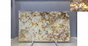 Кварцит Patagonia Crystal Gold / Кварцит Патагония Кристал Голд 20 мм / Размер 3250 x 1920 x 20 / Партия Д* / Блок 227 / Слэб 40 - фото 15