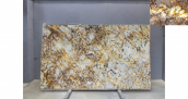 Кварцит Patagonia Crystal Gold / Кварцит Патагония Кристал Голд 20 мм / Размер 3250 x 1920 x 20 / Партия Д* / Блок 227 / Слэб 40 - фото 18