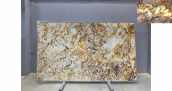 Кварцит Patagonia Crystal Gold / Кварцит Патагония Кристал Голд 20 мм / Размер 3250 x 1920 x 20 / Партия Д* / Блок 227 / Слэб 40 - фото 21