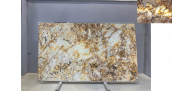 Кварцит Patagonia Crystal Gold / Кварцит Патагония Кристал Голд 20 мм / Размер 3250 x 1920 x 20 / Партия Д* / Блок 227 / Слэб 40 - фото 27