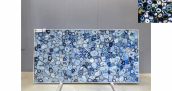 Эксклюзивная коллекция Blue Agate / Эксклюзив Блю Агат 20 мм / Размер 3010 x 1600 x 20 / Партия П* / Слэб 02 - фото 1