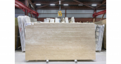 Травертин Travertine Classico Light VC / Травертин Классико Лайт VC 18&nbsp;мм / Размер 2870 x 1480 x 18 / Партия АЖ / Блок 448 / Слэб 28 (final price) - фото 1