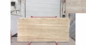 Травертин Travertine Classico Light VC / Травертин Классико Лайт VC 20&nbsp;мм / Размер 2900 x 1350 x 20 / Партия АЗ / Блок 496 / Слэб 01 - фото 3